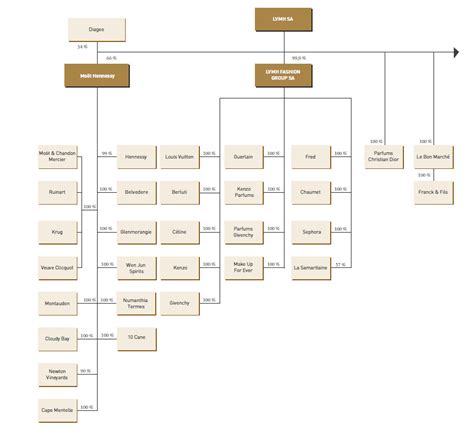 organizational structure of Louis Vuitton